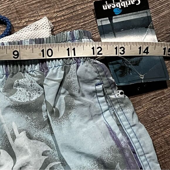 NWT Caribbean Blues Vintage Swim Trunks - Picture 4 of 8